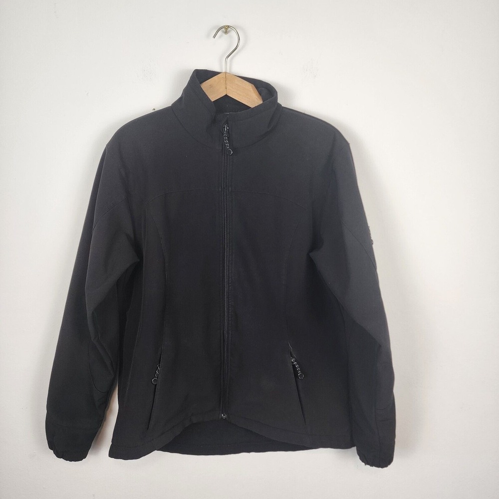 Black Diamond Soft Shell Full Zip Black Jacket‎ Women's Size Large